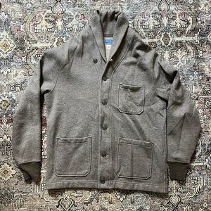 J Crew Men's Vintage Fleece Shawl Neck Cardigan size medium